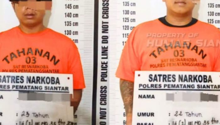 Satresnarkoba Polres Pematangsiantar Tangkap 2 Pemuda, Sita 14,75 Gram Sabu di Siantar Barat