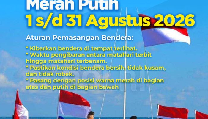 Polres Simalungun Ajak Warga Kibarkan Bendera Merah Putih Sepanjang Agustus, Teguhkan Semangat Kebangsaan