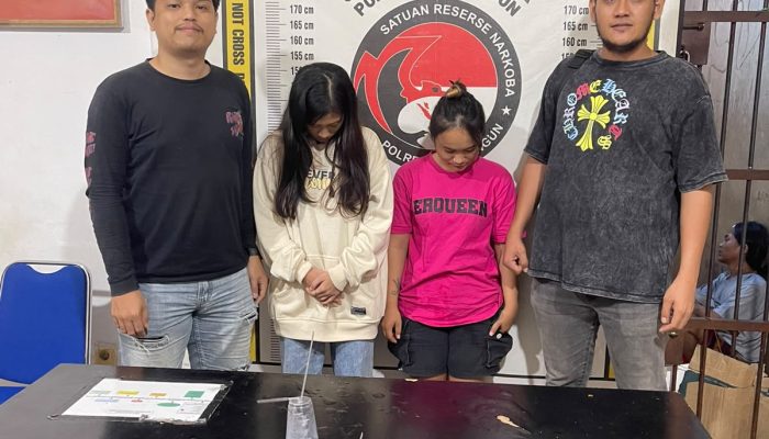 Dua Perempuan Muda Asal Aceh Menangis Ditangkap Polisi Saat Pesta Sabu di THM