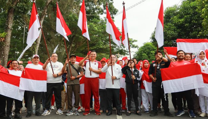 Wali Kota Wesly Buka Car Free Day HUT RI ke-81, Sekaligus Start Pekan Olahraga Masyarakat Merah Putih