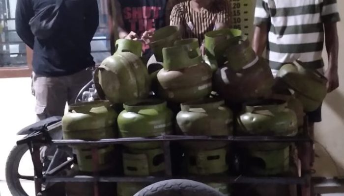 Dua Terduga Pelaku Curi 34 Tabung Gas LPG di Perumnas Manahul Diamankan Polisi