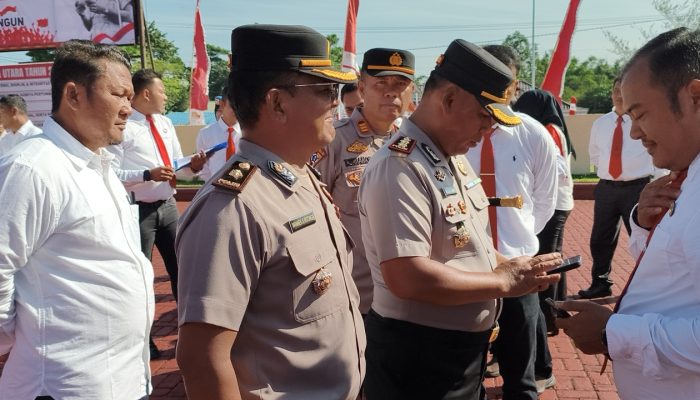 Cegah Judi Online dan Pinjol di Internal, Kapolres Simalungun Sidak Handphone Seluruh Personel Usai Apel Pagi