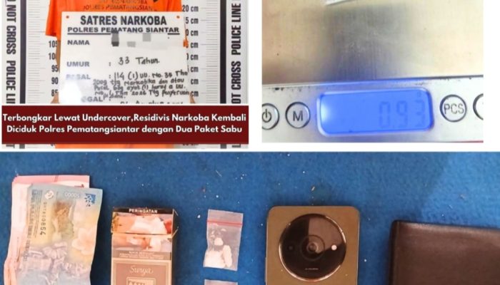 Terbongkar Lewat Undercover Buy, Residivis Sabu Kembali Diciduk.