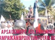 Puluhan Massa APSA Gelar Aksi di Depan PKS PT ASL Rahuning, Tuntut Hentikan Pembuangan Limbah ke Sungai Asahan
