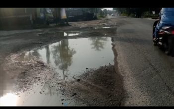 Lubang Maut di Jalinsum Pulau Rakyat Asahan “Jebak” Pengendara, Sudah Telan Korban Jiwa