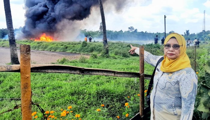 Kebakaran Kolam Limbah PKS PTPN IV Dolok Ilir, BPBD Simalungun Padamkan Api dalam 3 Jam