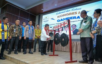 Wali Kota Wesly Pukul Gong Buka Kongres I Gampera: Pemuda Harus Melayani dan Berkarya untuk Pematangsiantar