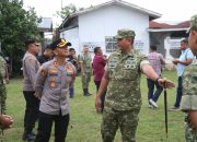 Soliditas TNI-Polri Menguat, Kapolres Simalungun Hadiri Bazar Murah HUT ke-81 TNI di Rambung Merah