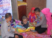 Sambut Hari Lantas Bhayangkara ke-71, Kapolres Pematangsiantar Sambangi Anak Hidrosefalus