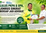 Dari Beasiswa Pemuda Katolik, Jonrius Sinurat SH Raih Sertifikat PKPA dan Lulus UPA DPN Indonesia