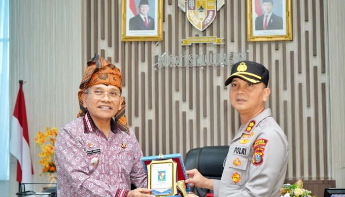 Bupati Anton Saragih Terima Kunker Kapolres Simalungun AKBP Hendri Nupia Dinka Barus, Perkuat Sinergi Jaga Kamtibmas