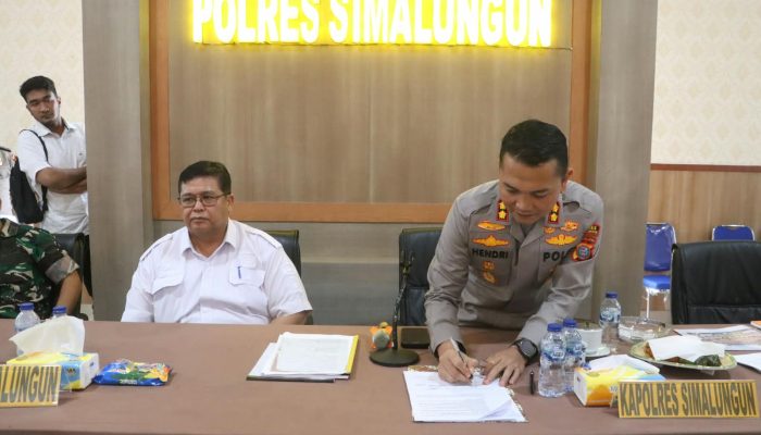 Kapolres Simalungun Pimpin Rakor Sengketa Lahan Sidallogan, Tiga Kelompok Klaim Tumpang Tindih di Areal Eks Hutan