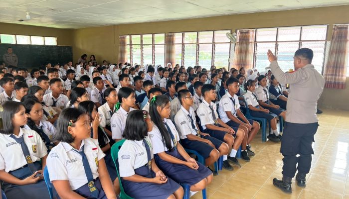 221 Siswa SMPN 1 Jorlang Hataran Antusias Ikuti Sosialisasi Beasiswa SMA Kemala Taruna Bhayangkara Polres Simalungun