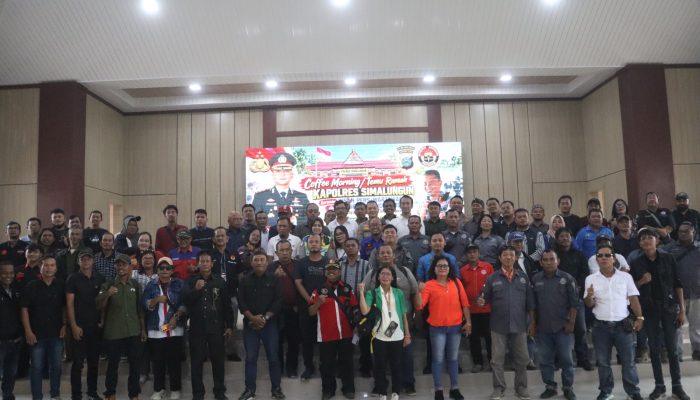 Gelar Coffee Morning, Kapolres Simalungun AKBP Hendri Barus Tegaskan Pers Mitra Strategis Polri Jaga Kamtibmas