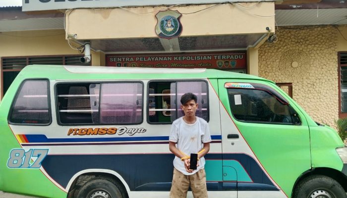 Diduga Rampas iPhone Milik Pelajar, Sopir Angkot Diamankan Polsek Gunung Malela