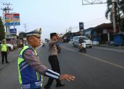 Kapolres Simalungun Pimpin Langsung Strong Point Pagi di Jalinsum Sinaksak