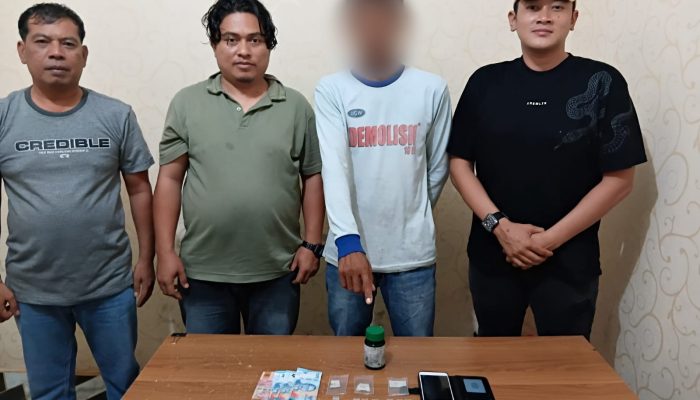 Polsek Dolok Batu Nanggar Tangkap Pria 43 Tahun, Sabu 3,55 Gram Diamankan dari Belakang Kandang Kambing