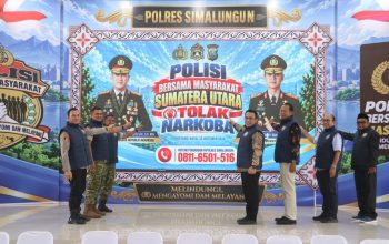 Polres Simalungun Deklarasi Polisi Bersama Masyarakat Tolak Narkoba