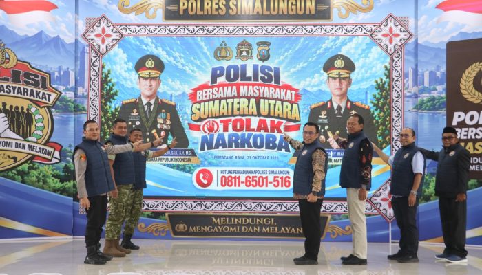 Polres Simalungun Deklarasi Polisi Bersama Masyarakat Tolak Narkoba
