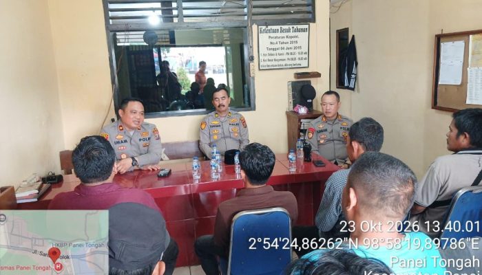Wakapolres Simalungun Gelar Kumpul Bersama Masyarakat di Polsek Panei Tongah, Ajak Warga Tolak Narkoba