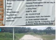 Proyek RTH Rp419 Juta di Aek Loba Pekan Asahan Disorot, Diduga Asal Jadi Tanpa Cor Pondasi